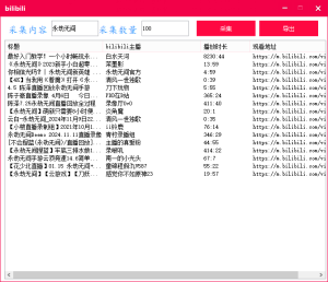 bilibili批量采集工具-创富之家